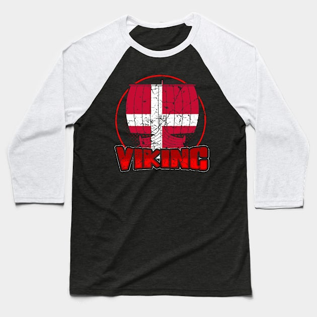 Danish Vikings Baseball T-Shirt by Mila46